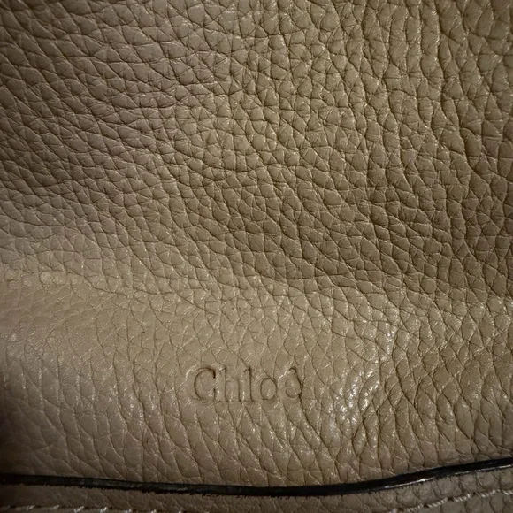 Chloé Beige Leather Paraty Satchel Bag w/ Detachable Strap - Picture 4 of 9